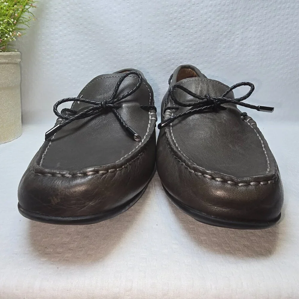 MENS VIONIC MERCER LUCA SHOE SLIP-ON LOAFER MOCASSIN GRAY SIZE 8 NWOT
